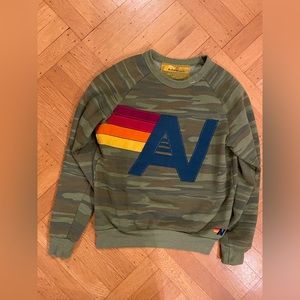 Aviator Nation camo crewneck sweatshirt